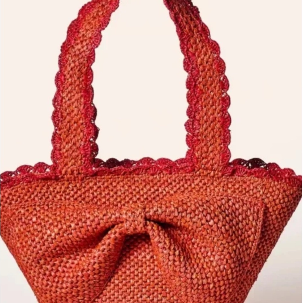 Kate Spade Red Woven Tote